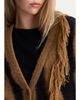 Diane von Furstenberg Leone Fringed Abstract Intarsia Cardigan - 5