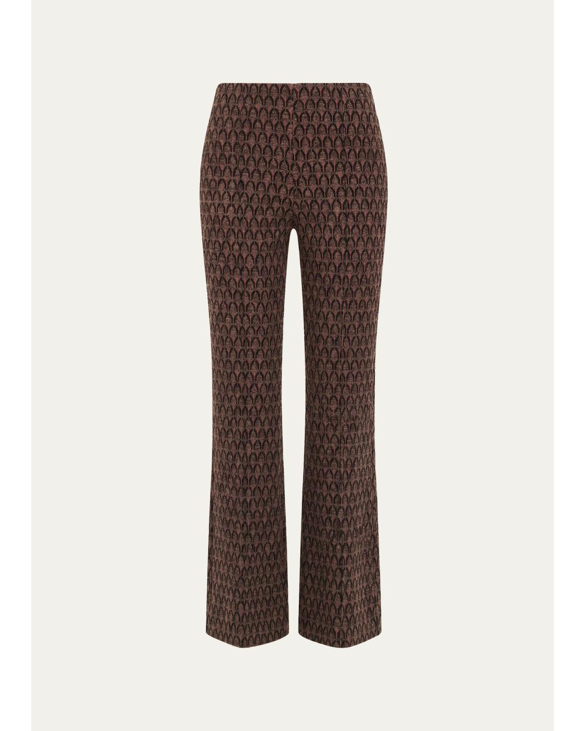 Diane von Furstenberg Leonor Viscose Knit Jacquard Trousers