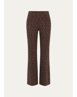 Diane von Furstenberg Leonor Viscose Knit Jacquard Trousers