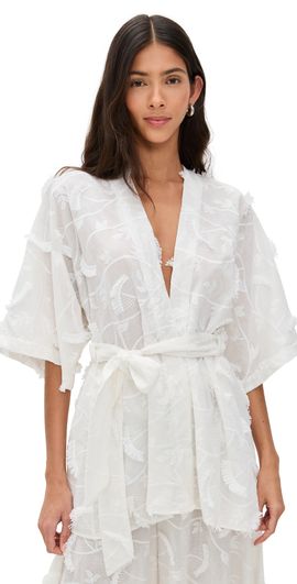 DIARRABLU DIARRABLU Cabana Kimono Kheff Blanc M/L