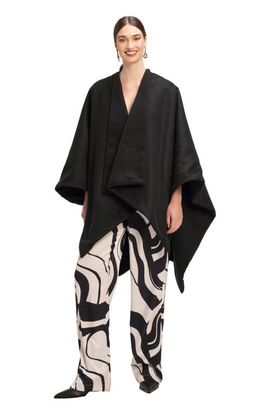 DIARRABLU DIARRABLU Double-Layered Wrap Cape Noir