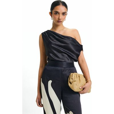 DIARRABLU DIARRABLU Fsc® Viscose Alba One-Shoulder Top