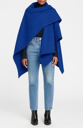 DIARRABLU DIARRABLU Serenity Cobalt Blue Handmade Wrap Cape