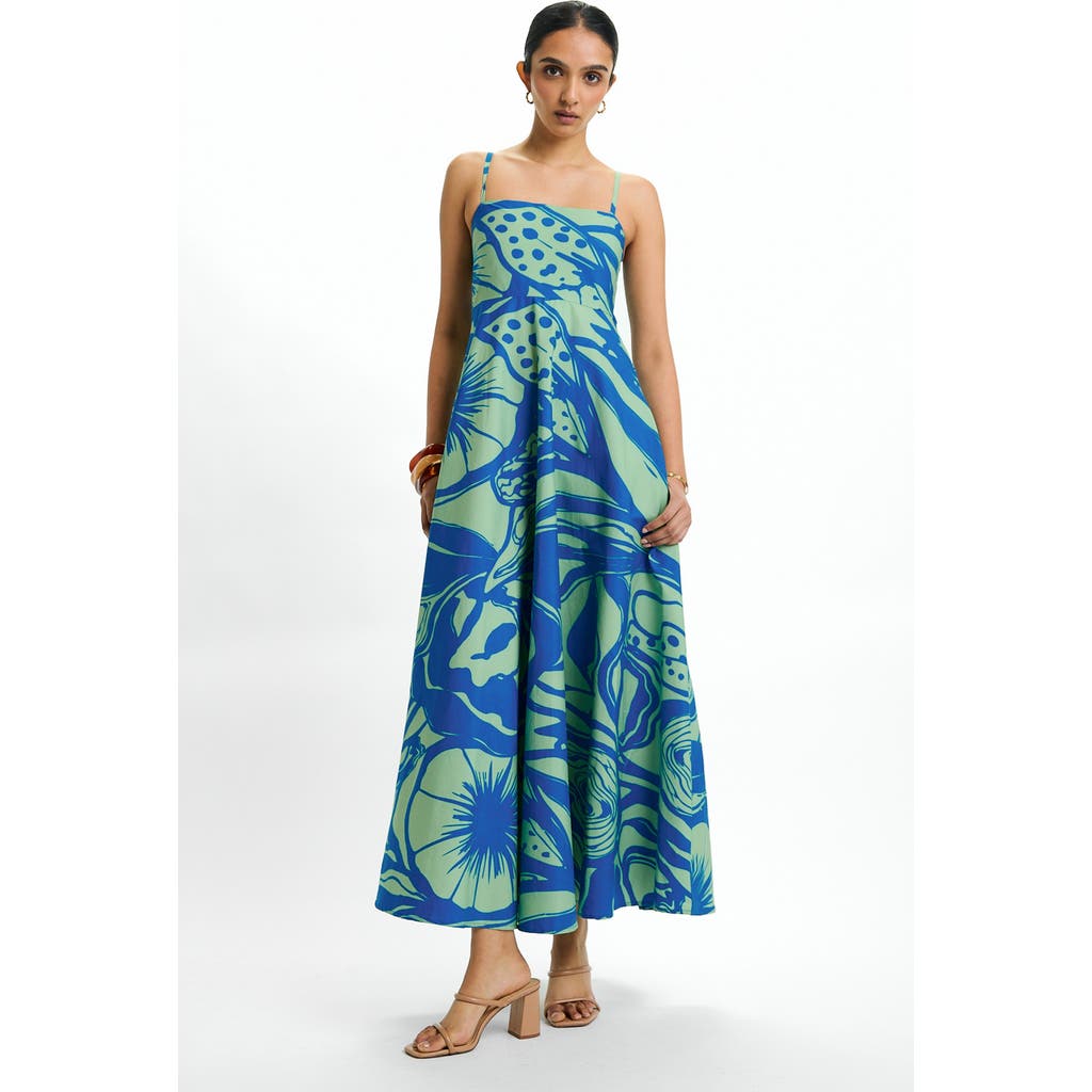 DIARRABLU DIARRABLU Tima Mint Oria Cotton Midi Dress 