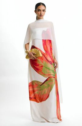 DIARRABLU DIARRABLU Tubi Twa Strapless Dress Sira Rose With Shawl 