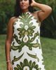 DIARRABLU Halter Neck Printed Maxi Dress - 1