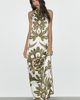 DIARRABLU Halter Neck Printed Maxi Dress - 2