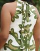 DIARRABLU Halter Neck Printed Maxi Dress - 8