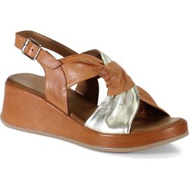 Diba True Diba True KALA FLOWER Leather Wedge Heel Sandal