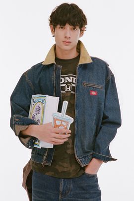 Dickies Dickies Denim Painter Jacket in Tinted Denim, Men's at Urban Outfitters