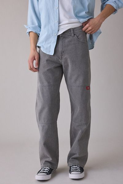 Dickies Dickies Double Knee Loose Fit Work Pant in Grey, Men's at Urban Outfitters
