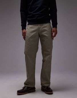 Dickies Dickies Duck carpenter pants in rinsed desert sand-Brown