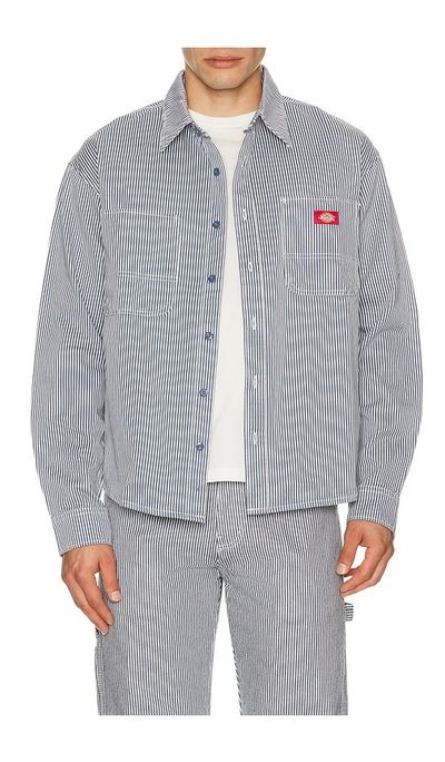 Dickies Dickies Hickory Long Sleeve Work Shirt