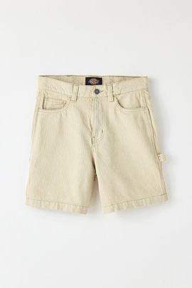 Dickies Dickies Hickory Stripe 11" Carpenter Shorts in Eucalyptus, Men's at Urban Outfitters