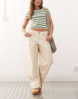 Dickies Dickies River Ranch double knee pants in off white-Neutral