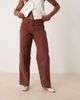 Dickies Dickies river ranch western double knee canvas pants in cappuccino brown - 3
