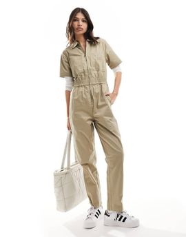 Dickies Dickies Vale coverall jumpsuit in khaki-Green