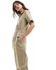 Dickies Dickies Vale coverall jumpsuit in khaki-Green - 4