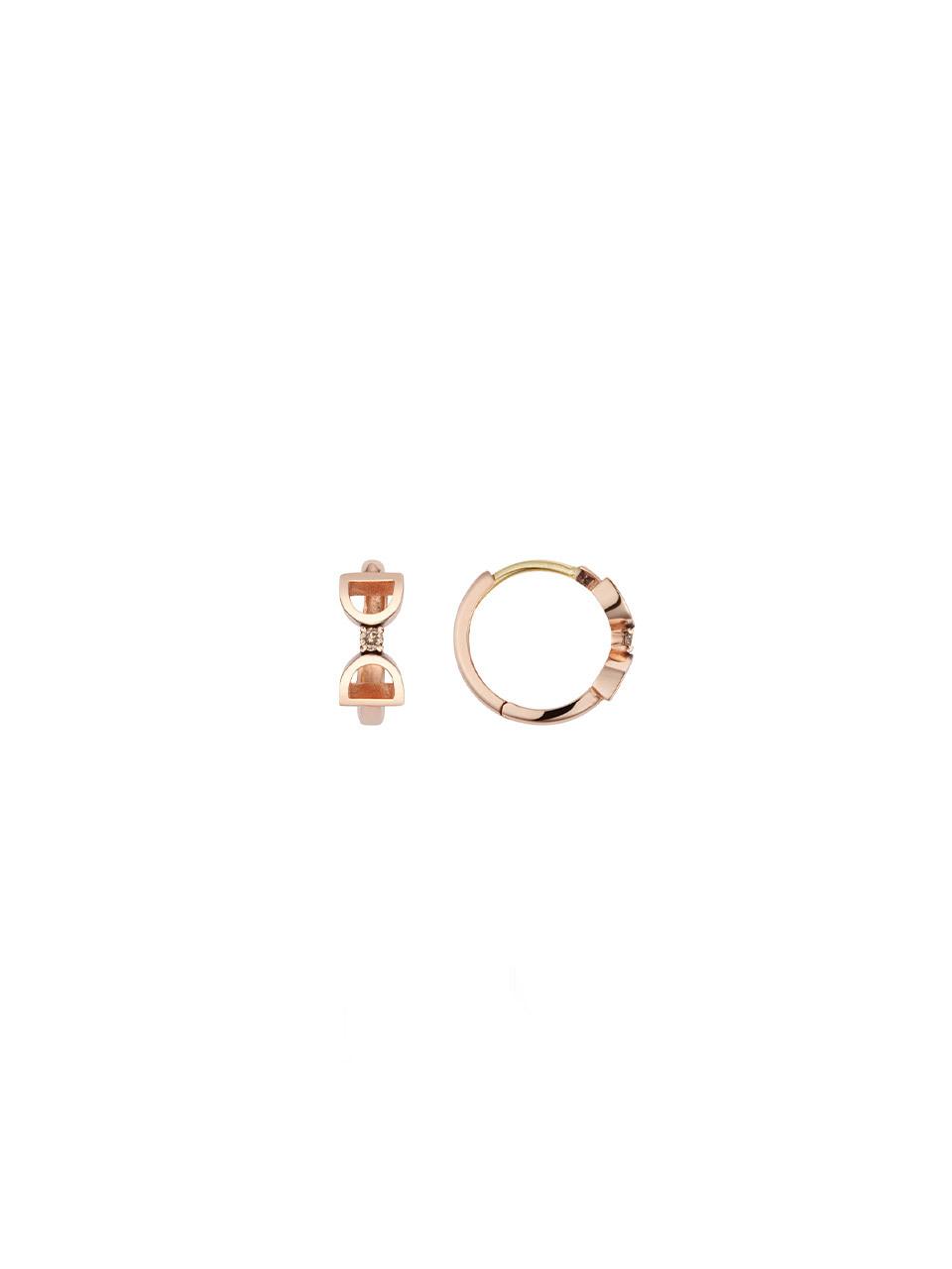 DIDIER DUBOT 14K Glass Round Ring Earrings (JDRERTF434S)