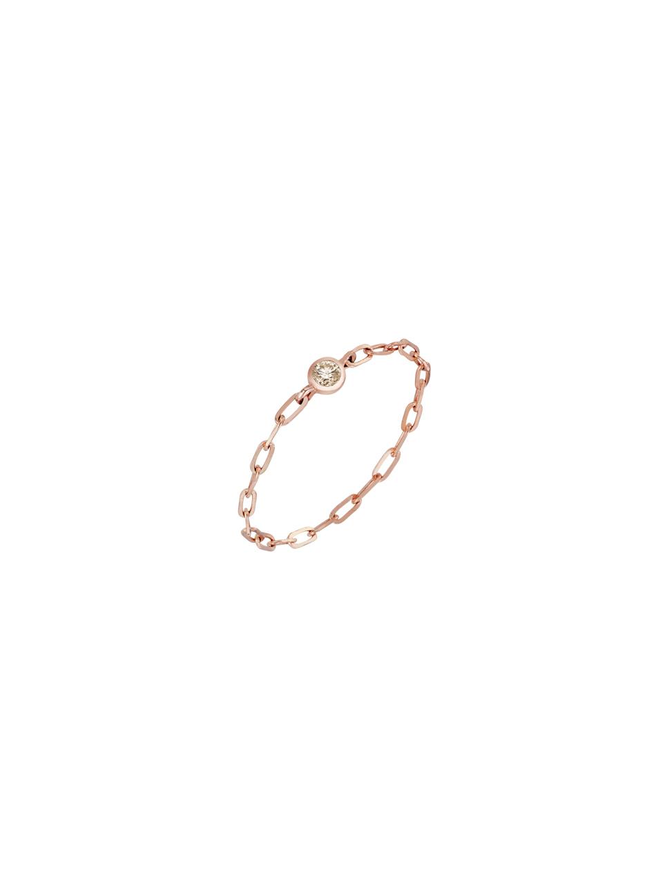 DIDIER DUBOT 14K Gold Chain Ring (JDRRR3S214S)