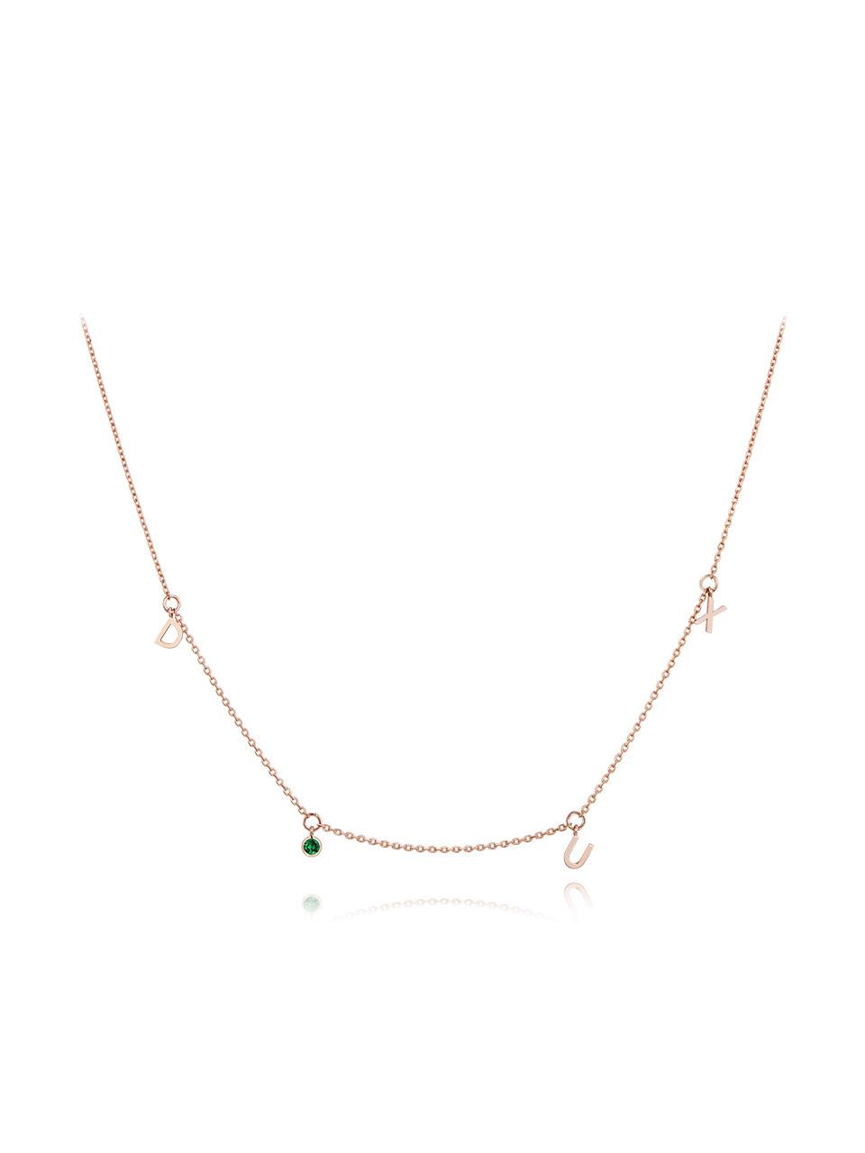 DIDIER DUBOT 14K Gold Tsavorite Ruby Necklace (JDRNR3S15TG)