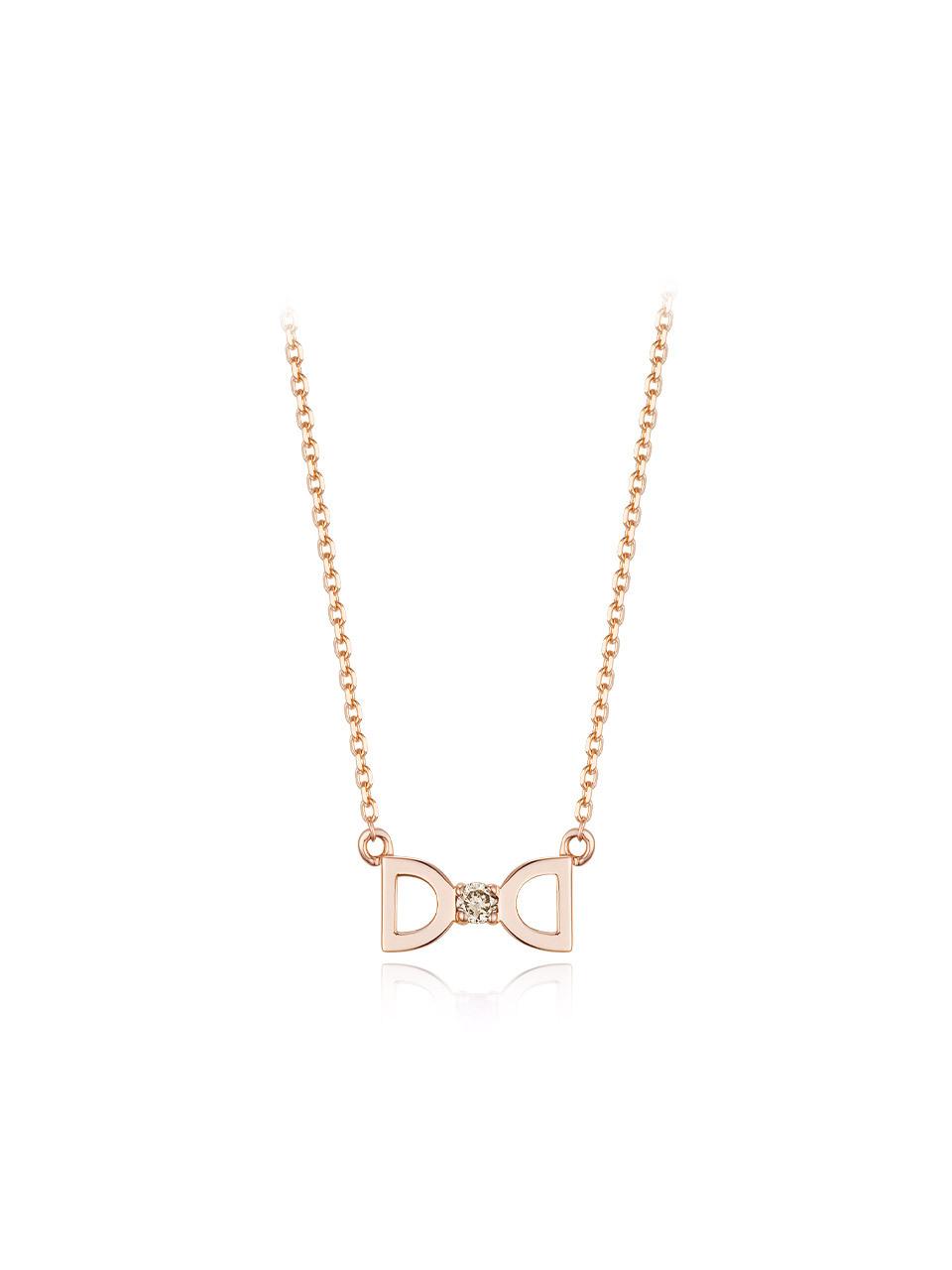 DIDIER DUBOT Brown Diamond 14K Gold Necklace (JDRNRXF404S)