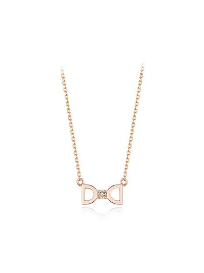 DIDIER DUBOT Brown Diamond 14K Gold Necklace (JDRNRXF404S)