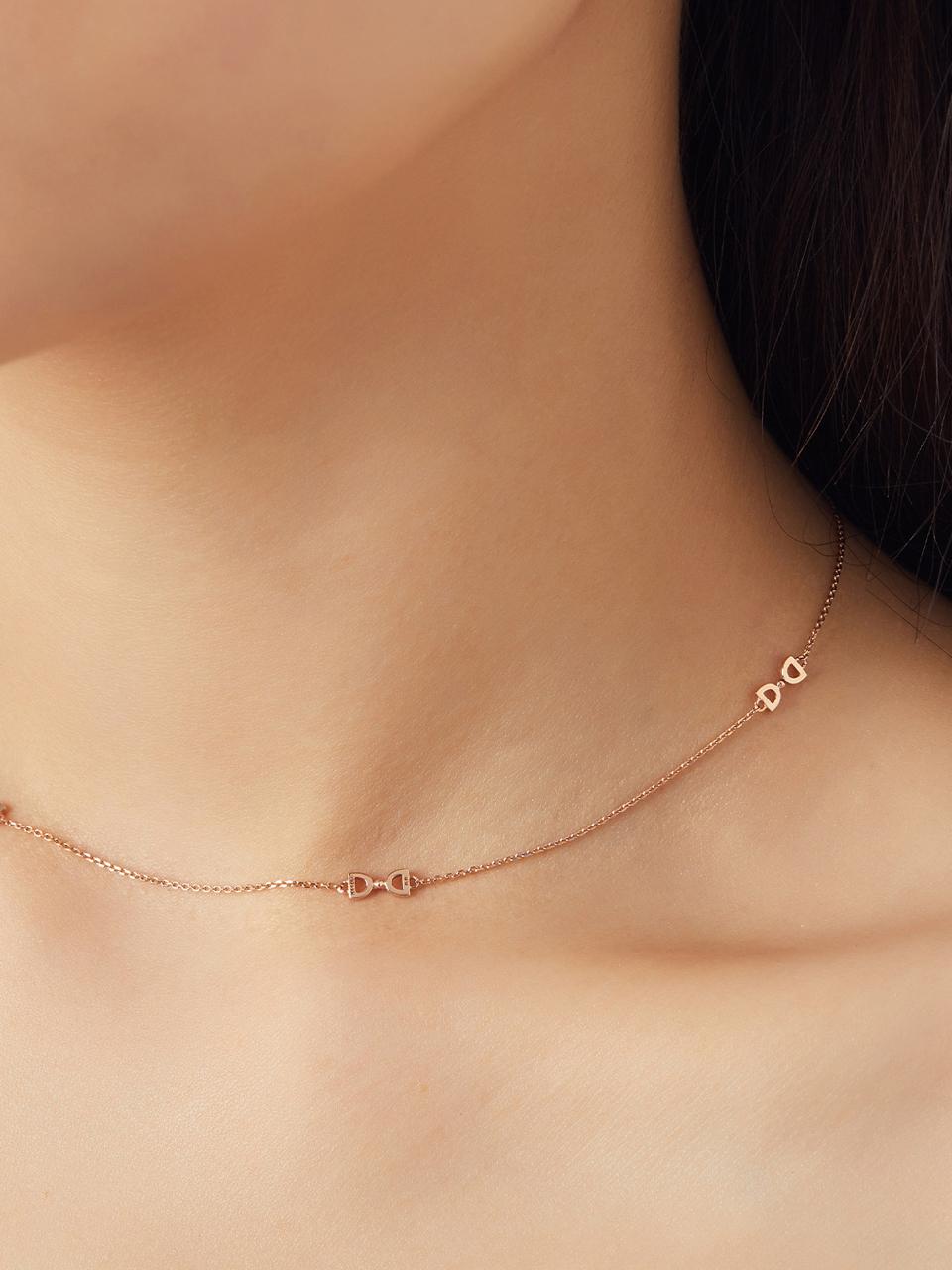 DIDIER DUBOT Delicate Elegant Gold Necklace (JDRNRXF484S)