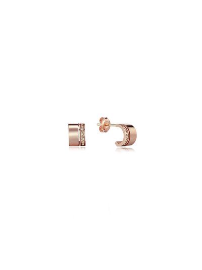 DIDIER DUBOT DualDD Diamond Rose Gold Earrings (JDRER3S574S)