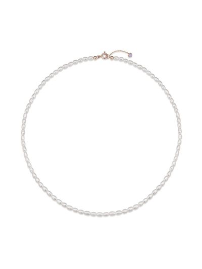 DIDIER DUBOT Pearl Gold Adjustable Classic Necklace (JDDNRXF346W)