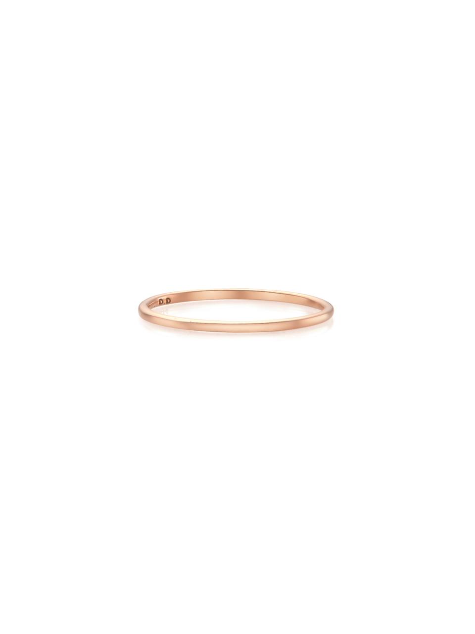 DIDIER DUBOT Rose Gold Celestite Glass Ring (JDRRRQS01XX)