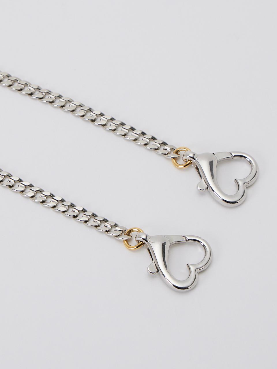 DIERNEAS Silver Heart Chain