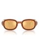 DIESEL® DIESEL® 49mm Small Mirrored Square Sunglasses - 1