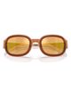 DIESEL® DIESEL® 49mm Small Mirrored Square Sunglasses - 3