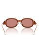 DIESEL® DIESEL® 49mm Small Mirrored Square Sunglasses - 4