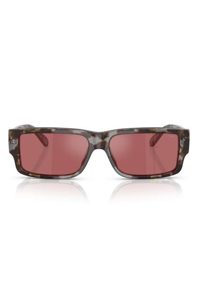 DIESEL® DIESEL® 57mm Rectangular Sunglasses