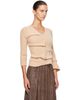 Diesel Diesel Beige Cropped Wrinkled Boiled Knit Cardigan - 2