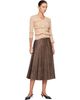 Diesel Diesel Beige Cropped Wrinkled Boiled Knit Cardigan - 4