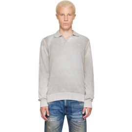 Diesel Diesel Beige Faded Reverse Print Polo