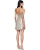 Diesel Diesel Beige Stretch Jersey & Metallic Finish Minidress - 3