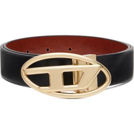 Diesel Diesel Black 3.9cm Leather Reversible Belt