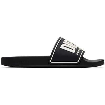 Diesel Diesel Black 3D Logo Sa-Mayemi-Pool Slides