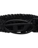 Diesel Diesel Black 4cm Braided Leather Belt - 1