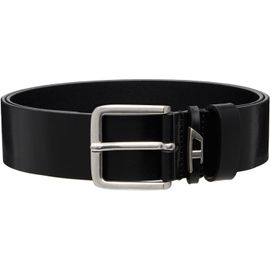Diesel Diesel Black 4cm Crinkle Leather Belt