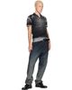 Diesel Diesel Black 4cm Crinkle Leather Belt - 2