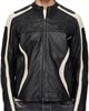 Diesel Diesel Black & Off-White L-Adam Leather Jacket - 1