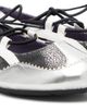 Diesel Diesel Black & Silver D-Mile Lace-Up Ballerina Flats - 4