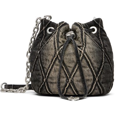 Diesel Diesel Black Charm-D Bucket S Bag