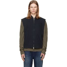 Diesel Diesel Black Cotton Ripstop Oval D Patch Vest