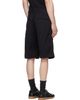 Diesel Diesel Black Cotton Stonewash Treatment Shorts - 3